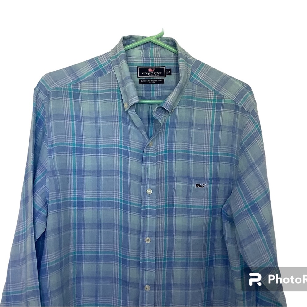 Vineyard Vines 100% Linen Tucker Shirt M